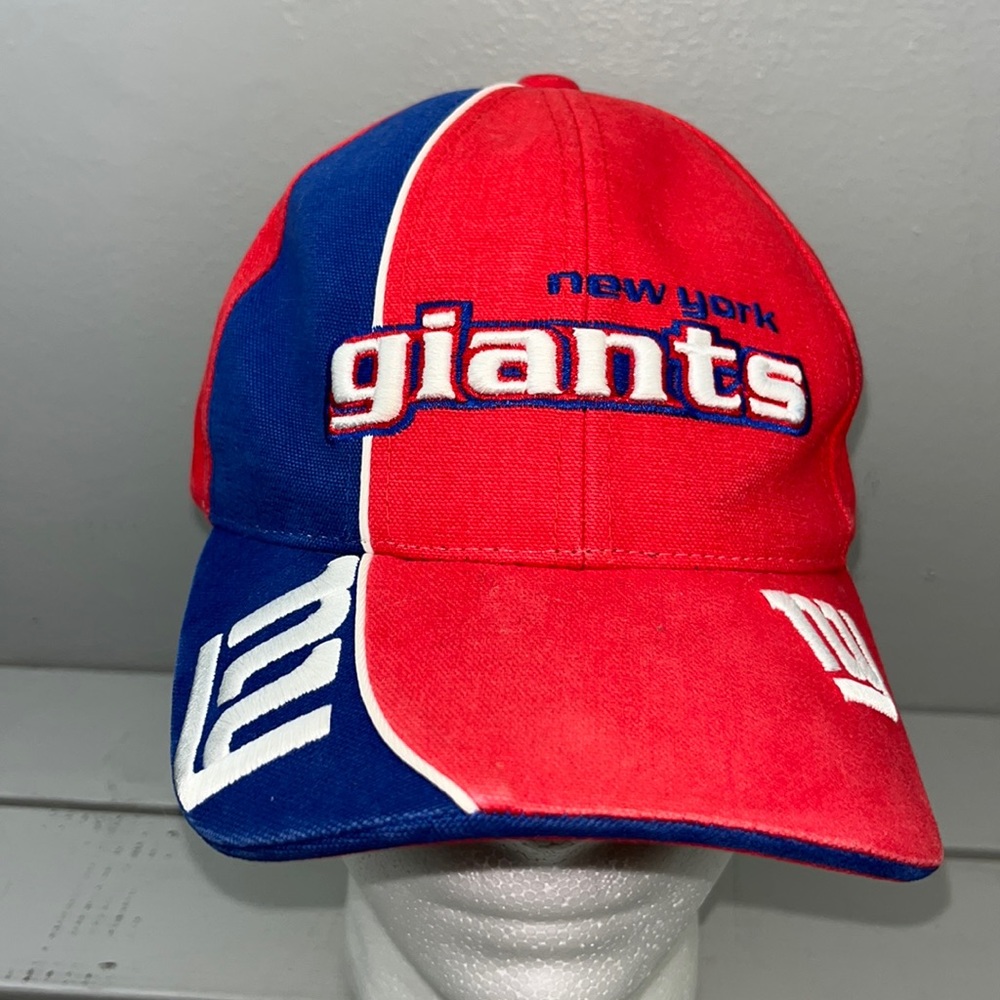New York Giants NFL Pro Line Logo Embroidered Adjustable Baseball Cap One Size